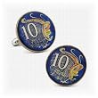 Hand Painted Australian Coin Cufflinks
