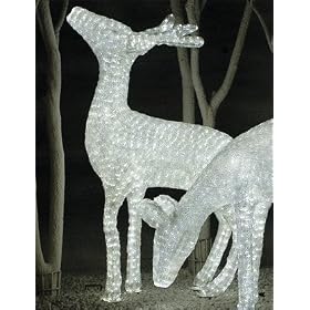 Giant Commercial Acrylic LED Male Buck Deer Christmas Display - 1,980 LED Lights