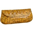Jessica McClintock Woven Flap Clutch