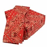 Bandana True Red Sheet Set, Twin