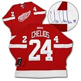 Chris Chelios Detroit Red Wings Autographed/Hand Signed Hockey Jersey