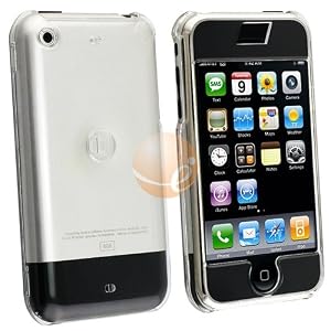 CLEAR Crystal Plastic Hard Case Cover for iPHONE 2G