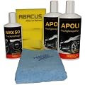 Autopflege-Set (2 x 500 ml APOLI Autopolitur & 1 x 250 ml MAX 50 Cockpitpflege & Zubeh�r)