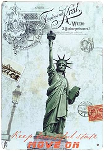 Vastner Decorative signs Metal Iron Tin Sign Human Wall Decoration Art Bar Home Decor 8"x12"