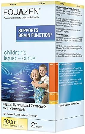 Equazen eye q Liquid Naturally-Sourced Omega-3 &amp; Omega-6 Oils Citrus Flavoured 200ml by Eye Q