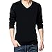 Orangetime Men Basic Classic V-Neck Long Sleeve Sweater
