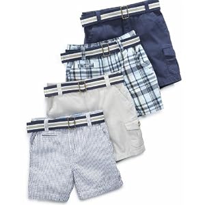 Greendog Baby Shorts, Baby Boys Shorts Plaid 6-9 months