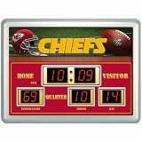 NFL Kansas City Chiefs 14x19 Inch ScoreBoard-Clock-Thermometer (NG)