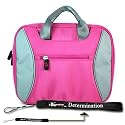 Sony DVP-FX730 7-Inch Portable DVD Player Kroo 2 Tone Tag Series Case Pink + Includes a 4-Inch EbigvalueTM Determination Hand Strap