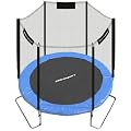 Ultrasport trampolino da giardino Jumper 251 cm inclusa rete di sicurezza / 3 piedini - fino a 150 kg