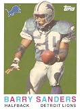 2008 Topps Turn Back the Clock #10 Barry Sanders - Detroit Lions (Hall of Famer) (Football Cards) Mint Condition - In Protective Display Case!
