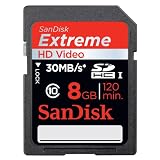 Sandisk Extreme SDHC 8GB HD Video Class10 30MB/s x200 UHS-1対応　海外輸入パッケージ品 並行輸入品
