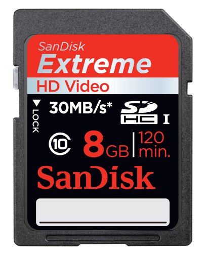 SanDisk Extreme SDHC 8GB Class 10 Speicherkarte 