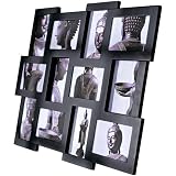 Bilderrahmen  Foto-Collage , 12 Bilder 10 x 15 cm, schwarz