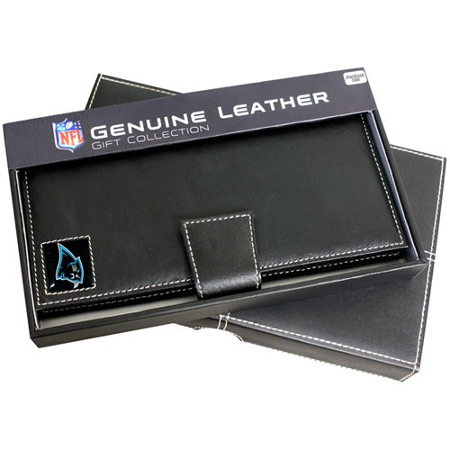 Carolina Panthers Leather Checkbook Holder