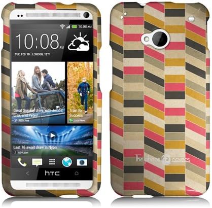 HTC One M7 Cool Lean on Rectangles Design Hard Snap Phone Case by ThePhoneCovers