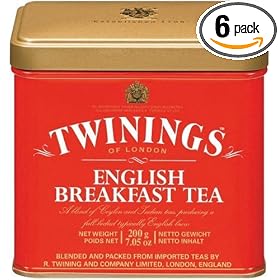 Twinings English Breakfast Tea, Loose Tea, 7.05-Ounce  Tins (Pack of 6)
