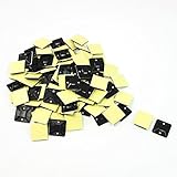 uxcell　ケーブルタイ　マウントベース　結束バンド　ホルダー　接着タイプ　自己粘着　30 x 30mm　98個入り