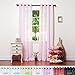 Best Home Fashion Crushed Voile Sheer Curtains - Antique Bronze Grommet Top - Pink - 52