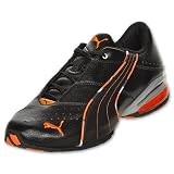 PUMA Cell Jago 7 DC Men's Running Shoes, Black/Vermillion Orange