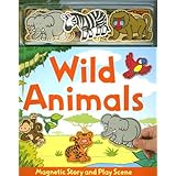 wild animals magnetic story  play scene