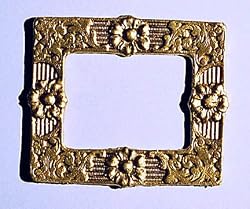 Dollhouse Miniature Gold Ornate Frame