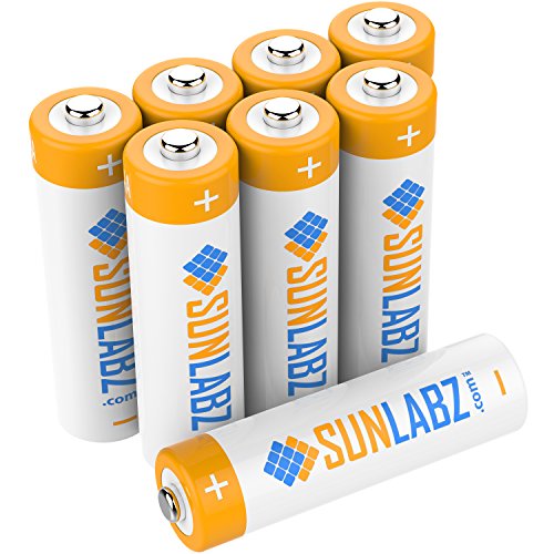 Sunlabz aa rechargeable batteries, 2800mah high-capacit…