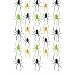 PACK OF 6 SPIDER STRING DECORATIONS (7 FT LONG EACH)