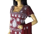Maroon Party Wear Indian Dress Lehenga Lengha Choli XL