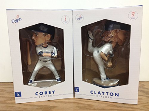 Corey Seager and Clayton Kershaw Los Angeles Dodgers 2016 STADIUM PROMO Bobblehead SGA