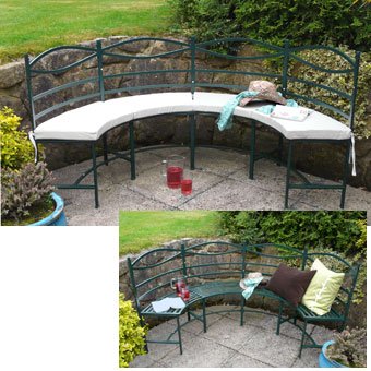 Seat Cushions for Semi Circle Garden Bench (766)
