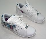 Marc Ecko Girls 28312l/wtq white & turquoise heartbroken trainers bnib