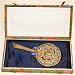 Chinese jade and agate encrusted antique hand held mirror