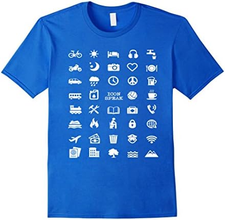 Men's Traveller - icon - T-shirt  Medium Royal Blue