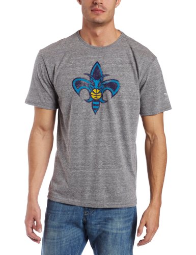 NBA New Orleans Hornets Better Logo Tri Blend Tee (Grey, Medium)