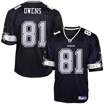 Terrell Owens Reebok NFL Navy Replica Dallas Cowboys Jersey