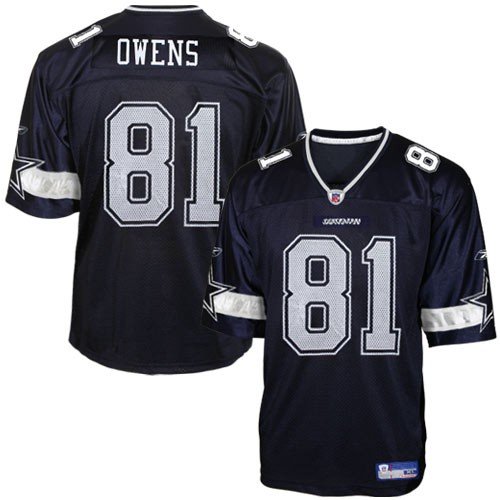 Terrell Owens Dallas Cowboys Navy NFL Replica Jersey