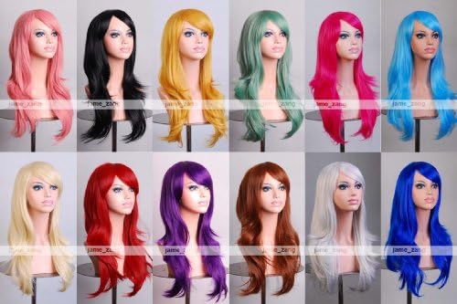 Cosplay Inshop 28 " Long Big Wavy Hair Heat Resistant Cosplay Wig Free Shipping