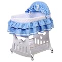 Portable Bassinet with Toy Box Base - Blue
