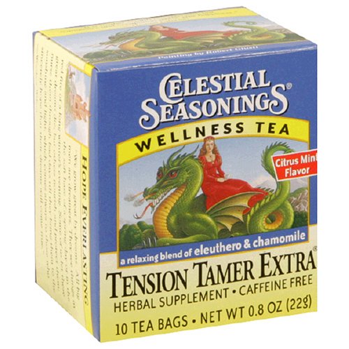 Celestial Seasonings Tension Tamer Extra, Tea Bags, 10-Count Boxes (Pack of 10) by Celestial Seasonings