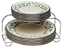 Lenox Holiday Platinum 12-Piece Dinnerware Set with Bonus Caddy, Service for 6