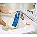 Rubbermaid Commercial Products Microfiber Wet Mop Head Pad 18 inch Blue for Janitorial/Professional Cleaners and Light-Duty Cleaning/Mopping on Hard-Wood/Tile/Other Floor Sufaces