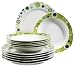 Domestic 921096 Anastasia Porzellan Tafelservice 12-teilig mit je 6 Teller tief und flach