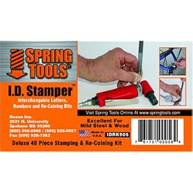 SpringTools IDRK905 Professional Grade 48 Piece ID Stamper & Recoining Kit
