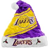 Los Angeles Lakers Mistletoe Santa Hat