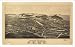 Historic Hoosick Falls, New York, c. 1889, Bird's Eye View Map, Unframed, S-MU