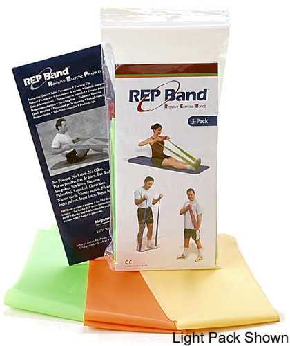 Exercise Band Kits - Rep Band 3-Pack - Non-Latex