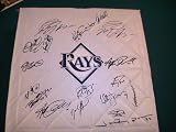 2010 TAMPA BAY RAYS TEAM SIGNED AUTOGRAPHED BASEBALL BASE EVAN LONGORIA , DAVID PRICE COA + PROOF PHOTO