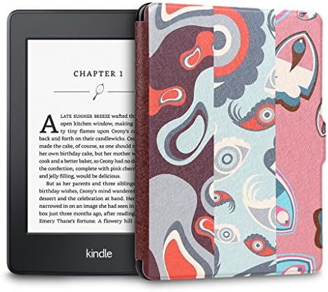 Walnew the Thinnest and the Lightest Colorful Painting Leather Cover Case for Kindle Paperwhite--the All-new Kindle Paperwhite(Fits All versions: 2012, 2013, 2014 and 2015 All-New 300 PPI Versions)Tablet with 6" Display and Built-in Light (For Kindle Paperwhite) (Sea World)