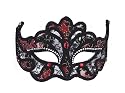 Black and Red Lace Mask